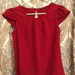 Dark red shirt